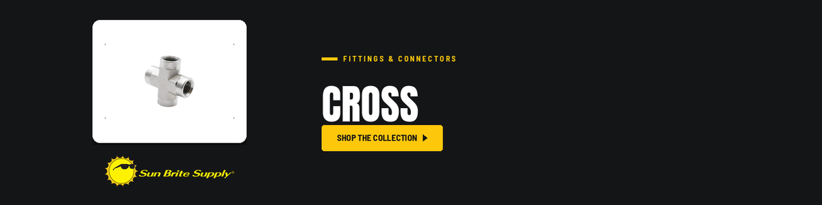 Cross collection banner for Sun Brite Supply of Maryland