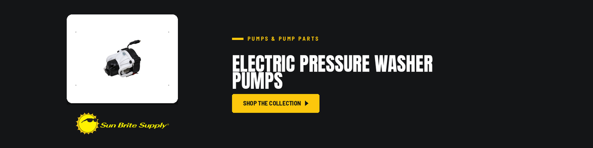 Electric Pressure Washer Pumps collection banner for Sun Brite Supply of Maryland