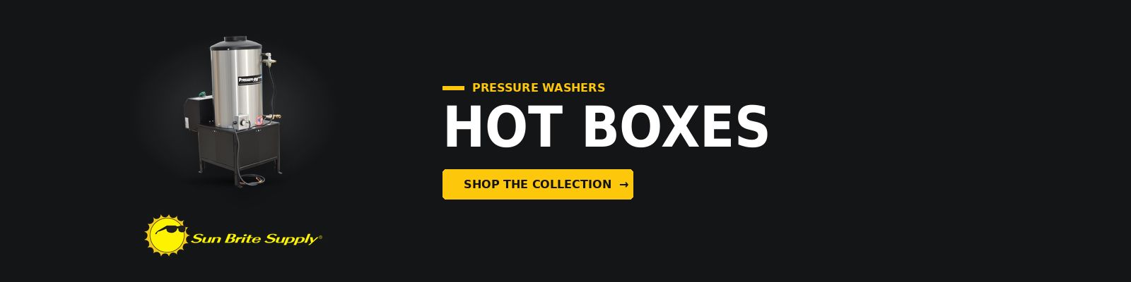 Hot boxes for pressure washers at Sun Brite Supply