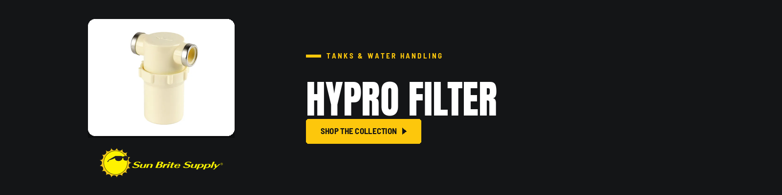 Hypro Filter collection banner for Sun Brite Supply of Maryland