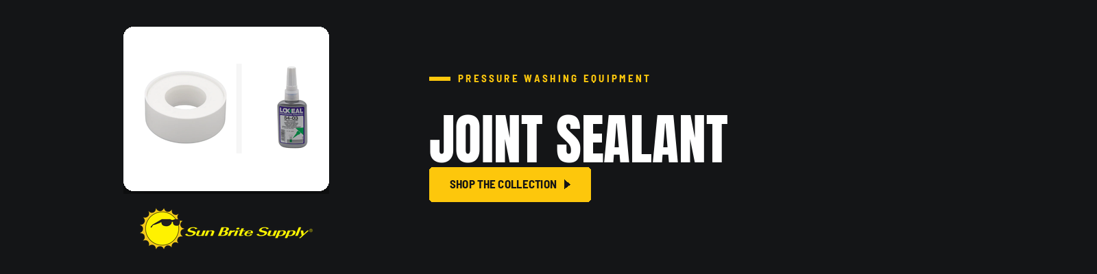Joint Sealant collection banner for Sun Brite Supply of Maryland