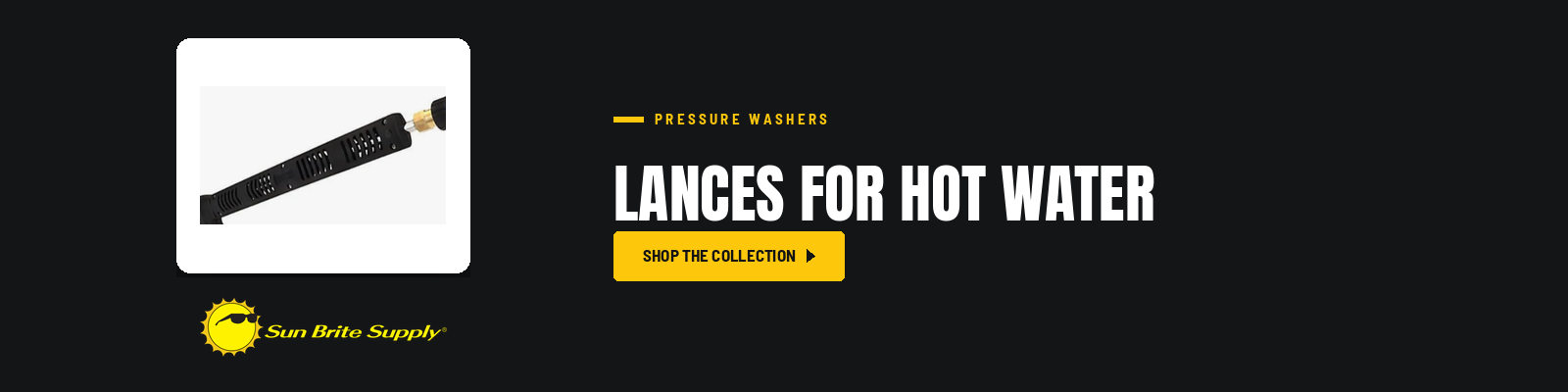 Lances for Hot Water collection banner for Sun Brite Supply of Maryland