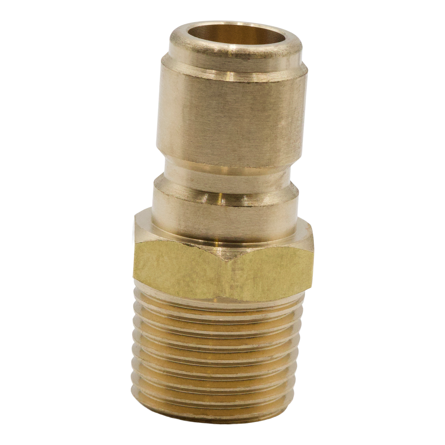 Gladiator QC Plug 3/8" MPT Brass - Brass Fittings
