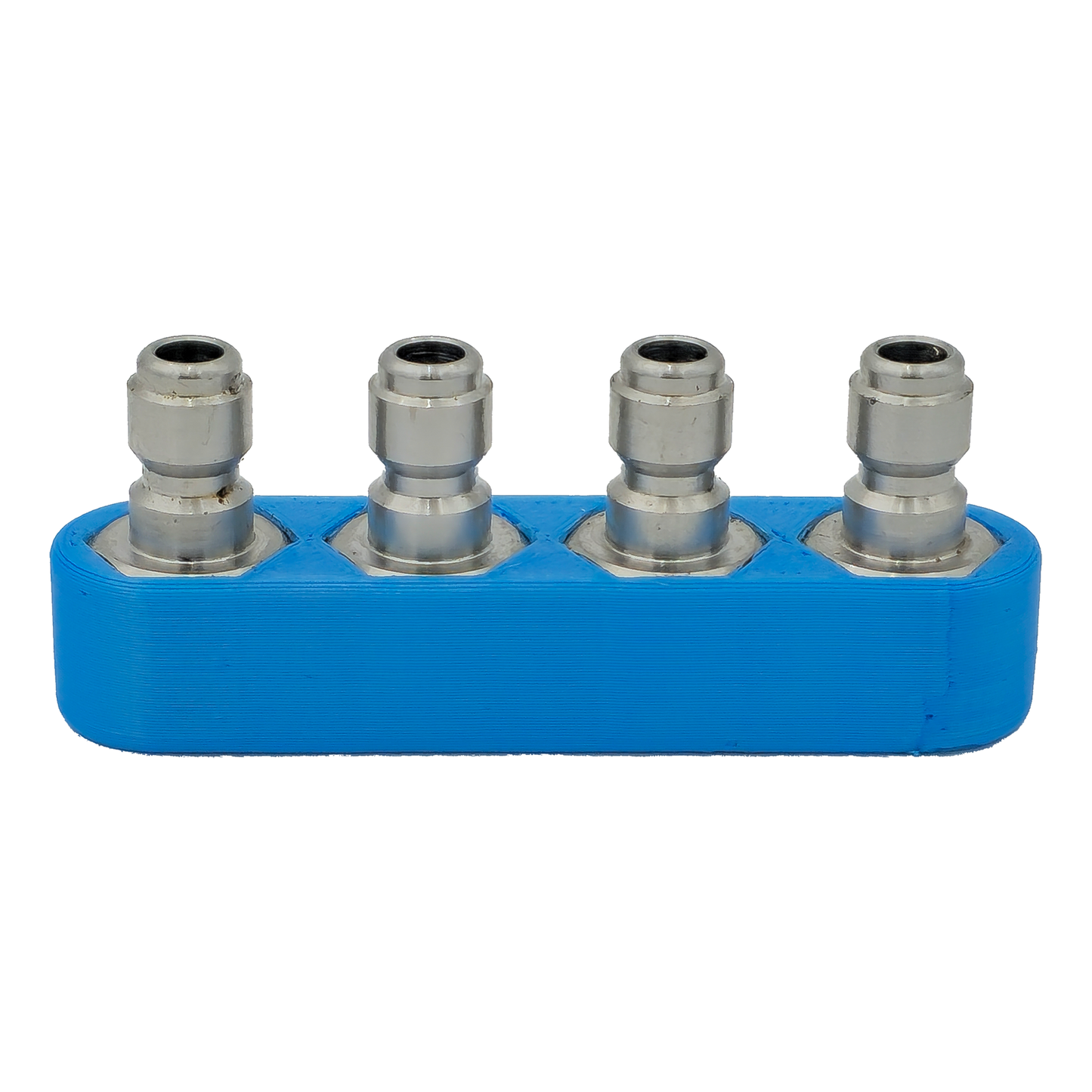 Quad Coupler Blue Includes Stainless Steel Plugs