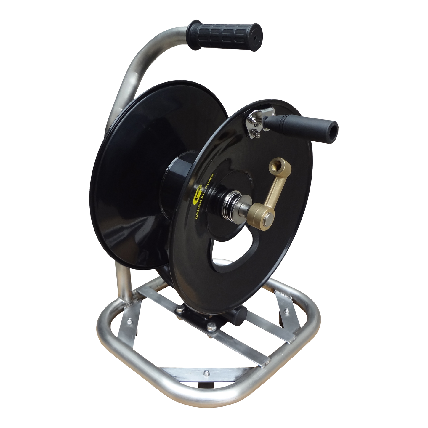 Stainless Steel 100' Hand Carry Hose Reel 5000 PSI - SKU 7016
