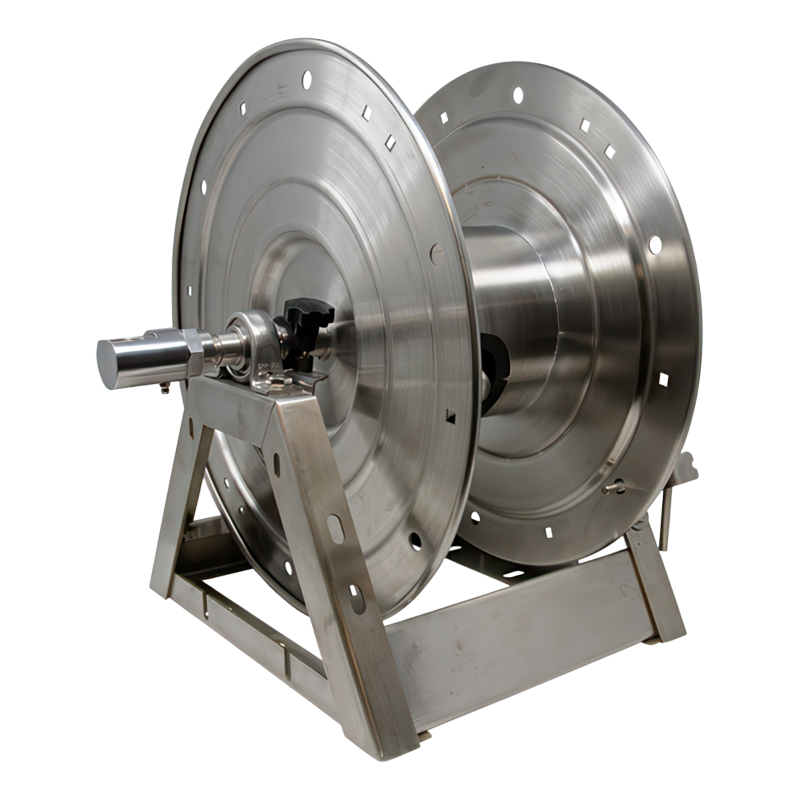 General Pump 5000PSI A-Frame Stainless Steel Hose Reel 3/8" x 150' - Hose Reels
