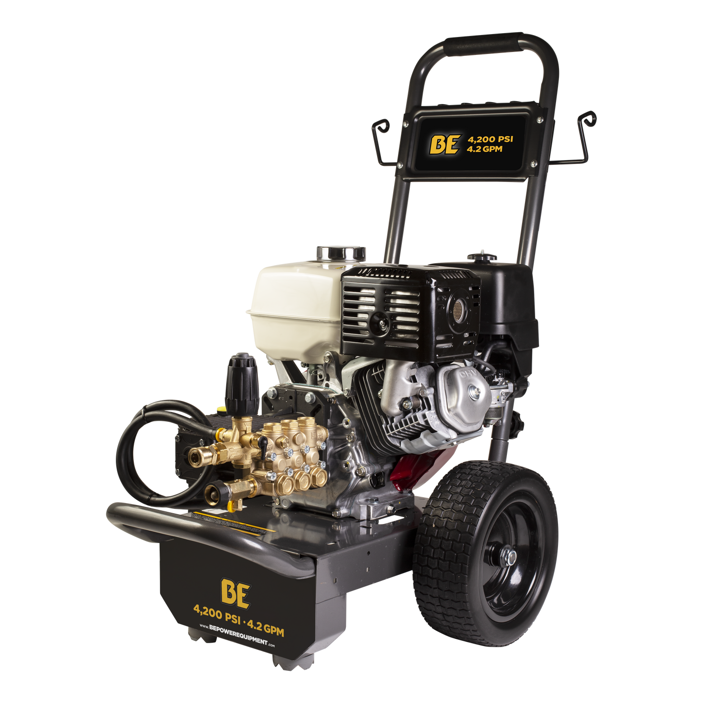 BE Pressure Washer 4200 PSI / 4.2 GPM, Honda Engine, General Pump