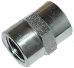 Sun Brite Supply Steel Hex Coupler 1/2" Fpt X 1/4 Fpt - Steel Fittings