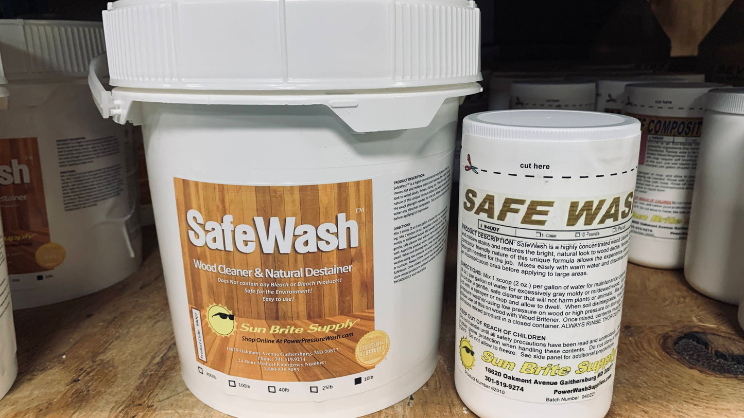 Safe Wash - cleaning chemical for pressure washing