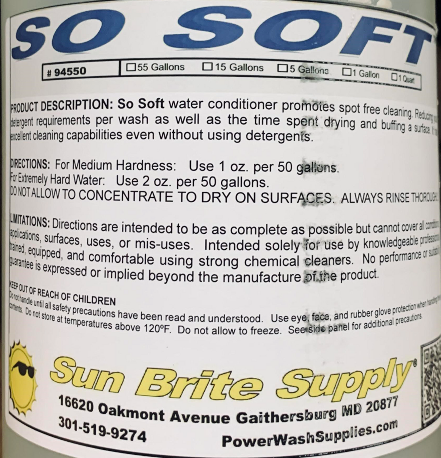 So Soft Water Conditioner