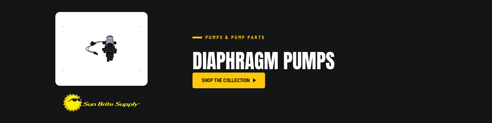 Diaphragm Pumps collection banner for Sun Brite Supply of Maryland