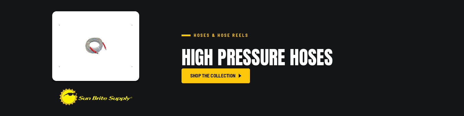 High Pressure Hoses collection banner for Sun Brite Supply of Maryland