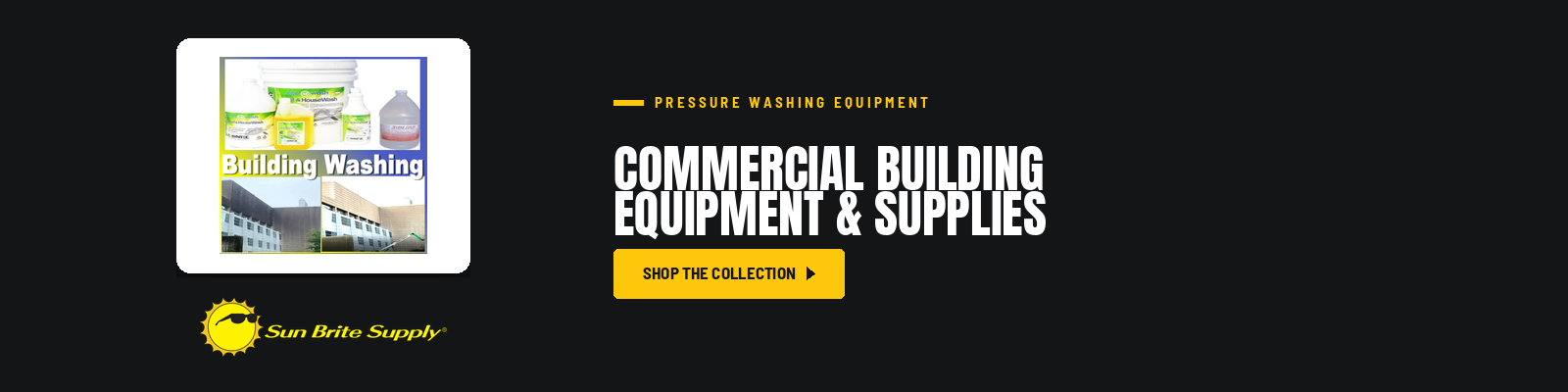 Commercial Building Equipment & Supplies collection banner for Sun Brite Supply of Maryland