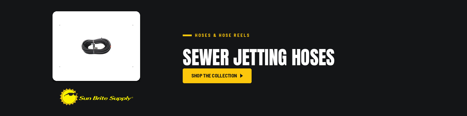 Sewer Jetting Hoses collection banner for Sun Brite Supply of Maryland