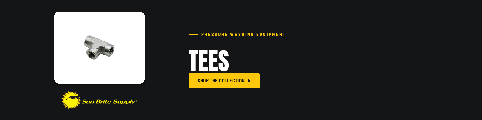 Tees collection banner for Sun Brite Supply of Maryland