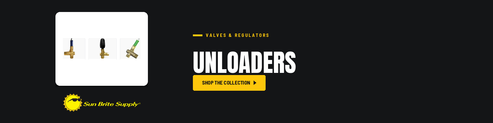 Unloaders collection banner for Sun Brite Supply of Maryland