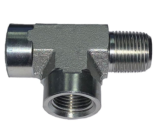 Steel Branch Tee 1/2" Fpt X 1/2" Fpt X 1/2" Mpt