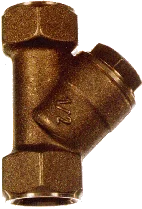 Y Strainer 1/2" Brass W/S.S. Screen - Valves