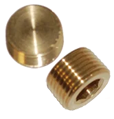 Brass Allen Head Plug 3/8" MPT - Brass Fittings