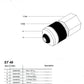 Suttner St49 Sewer Nozzle Rotating 1/8FPT 5.5 - Sewer Jetter Nozzles
