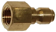 Gladiator QC Plug 1/4" FPT Brass - Brass Fittings