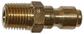 Gladiator QC Plug 1/4" MPT Brass - Brass Fittings