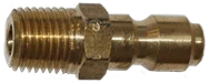 Gladiator QC Plug 1/4" MPT Brass - Brass Fittings