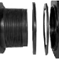 Poly 1/2" Bulkhead Fitting - Steel Fittings