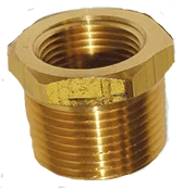 Brass Bushing 1" MPT X 3/4" FPT - Brass Fittings