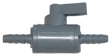AR Plastic Ball Valve 1/4" Hose Barb Ends 30 - Poly Hose Barbs