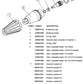 Suttner St-457 10 Turbo Nozzle 6000 PSI 212 Deg Grey - Rotating Turbo Nozzles