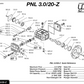 GP PNL3.0/20-Z Pump 3.0gpm 2000psi 3400rpm 5/8" Hollo - Pumps