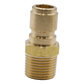 Gladiator QC Plug 1/2" MPT Brass - Brass Fittings
