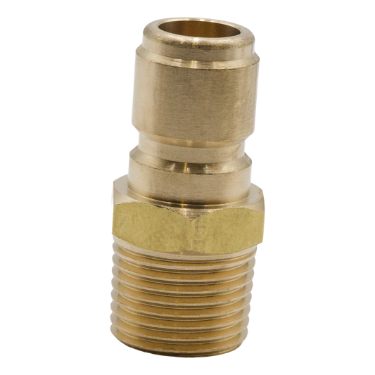Gladiator QC Plug 1/2" MPT Brass - Brass Fittings