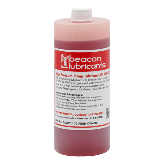 Beacon Lubricants Quart Bl Pump Lube Api 10w-30 - Pressure Washer Pump Oil
