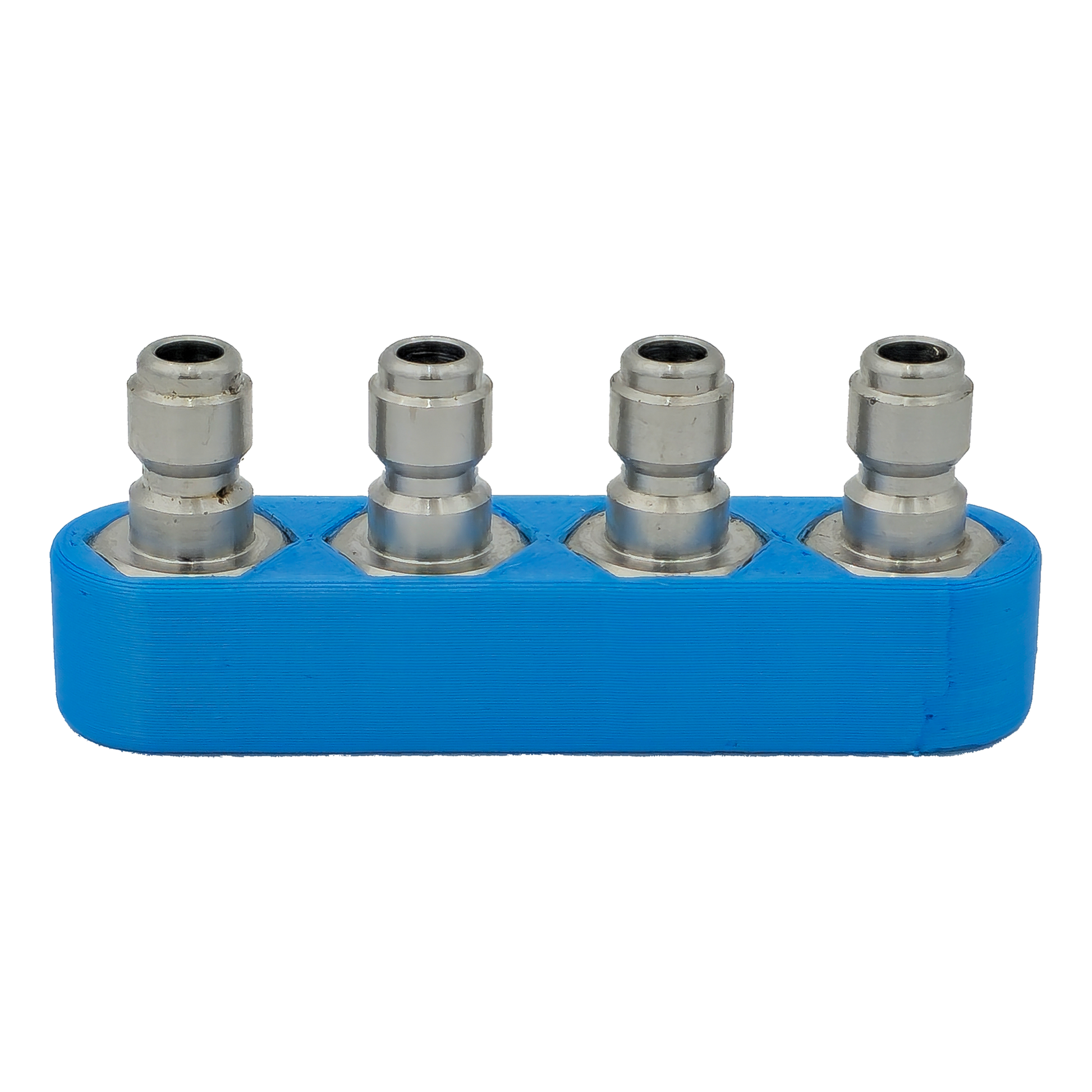 Quad Coupler Blue Includes Stainless Steel Plugs