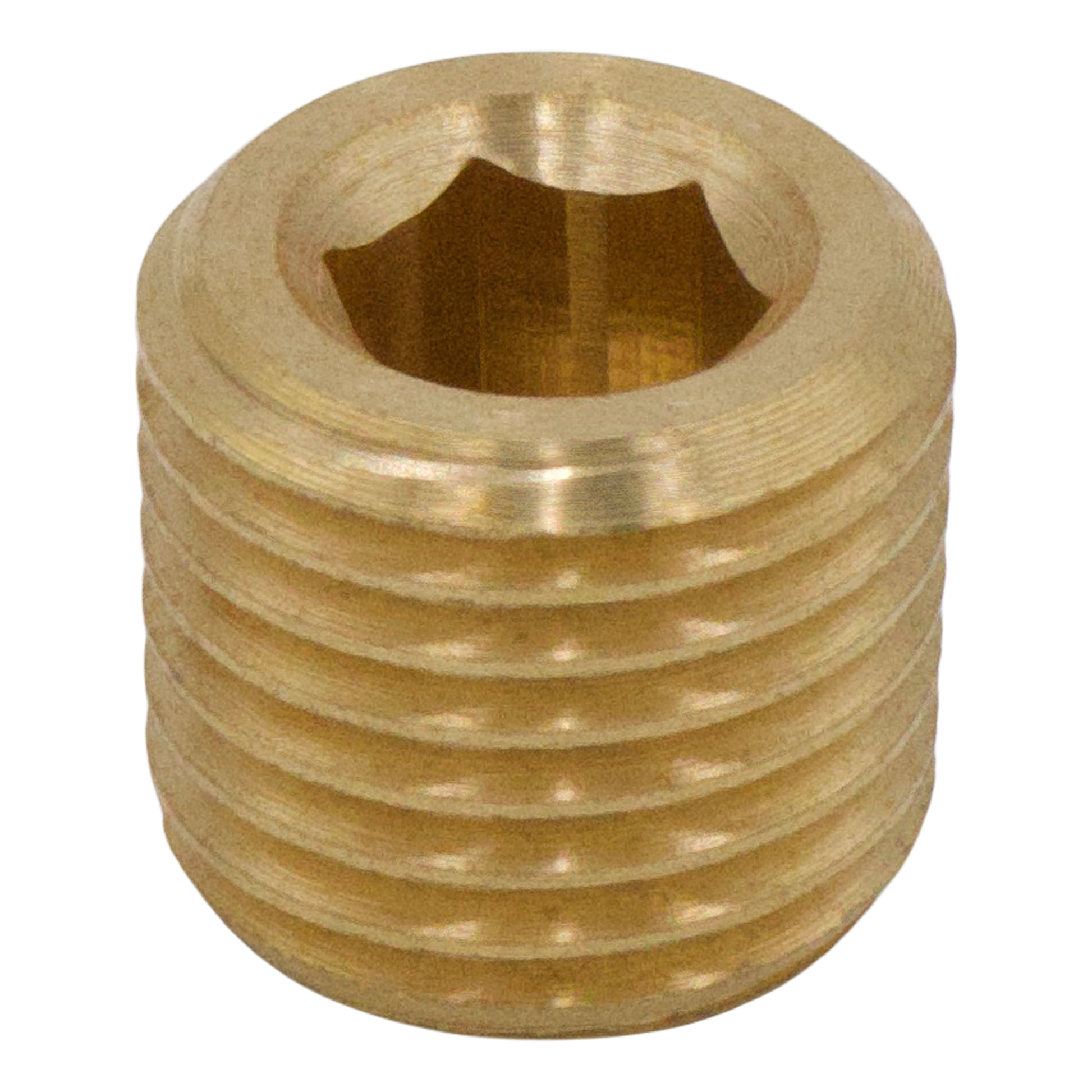 Brass Allen head pipe plug