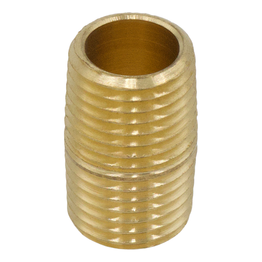 Brass close pipe nipple