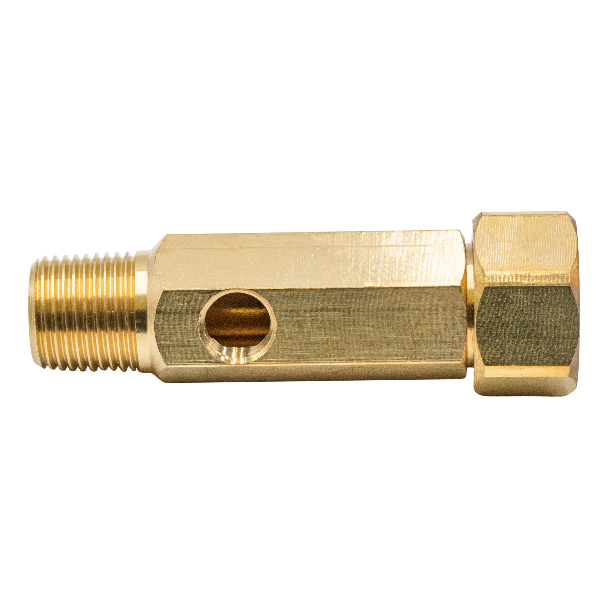 3/4 FGHx1/2MPT FITTING WITH 1/4FPT PORT - Valves