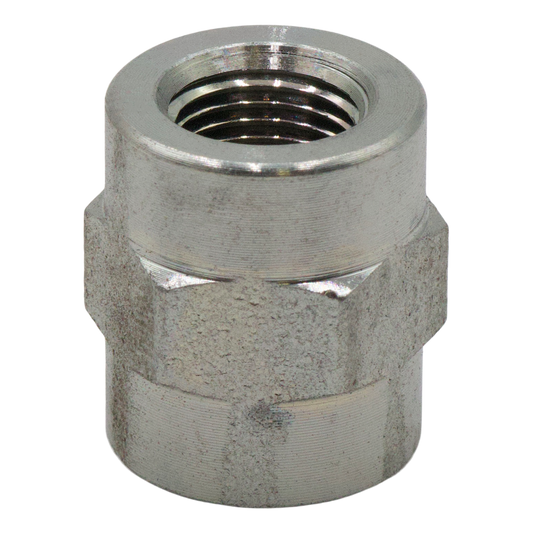 Steel Hex Coupler 1/4" FPT 5000 PSI - Steel Fittings