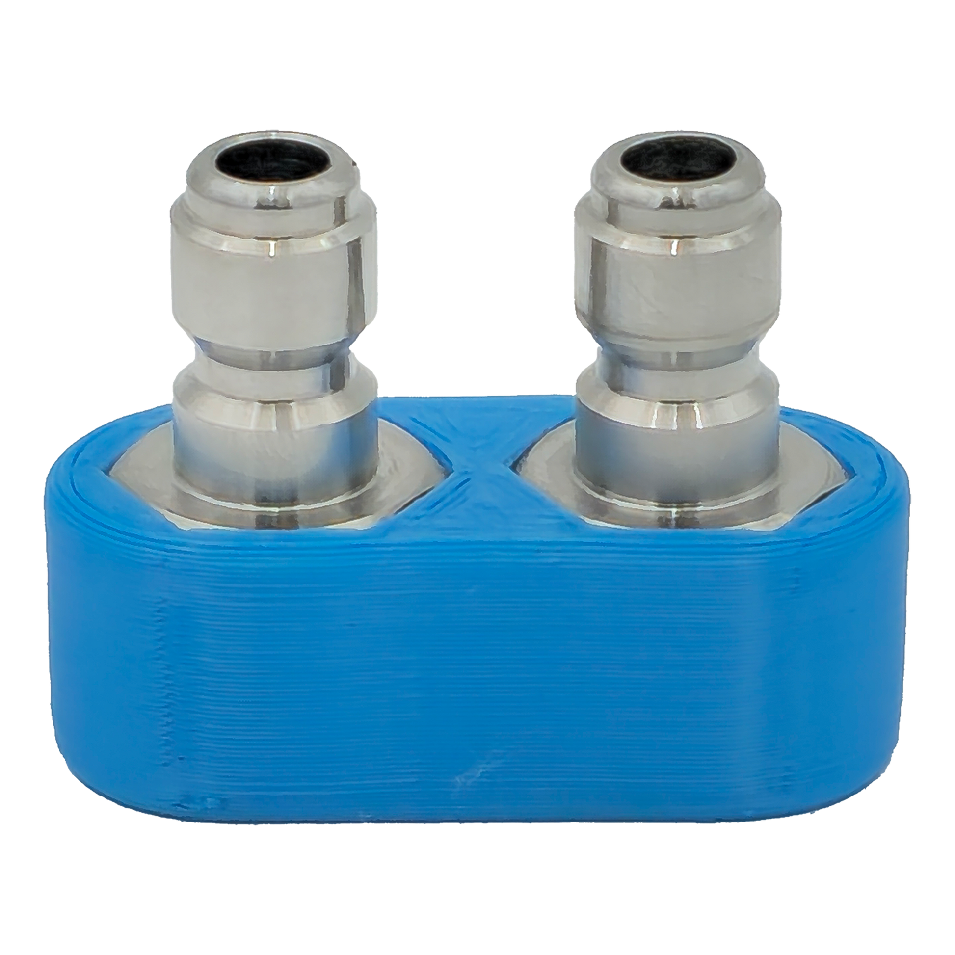 Gladiator Dual Coupler Blue W/ Plugs - Lances