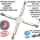 Xforce-aluminum Spray Bar 4 Tip for Groundforce 24 - SKU 3592 - Surface Cleaner Part for pressure washing