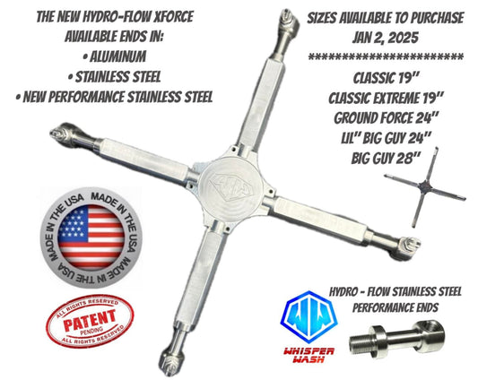 Xforce-aluminum Spray Bar 4 Tip for Groundforce 24 - SKU 3592 - Surface Cleaner Part for pressure washing