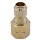 Gladiator QC Plug 3/8" FPT Brass - Brass Fittings