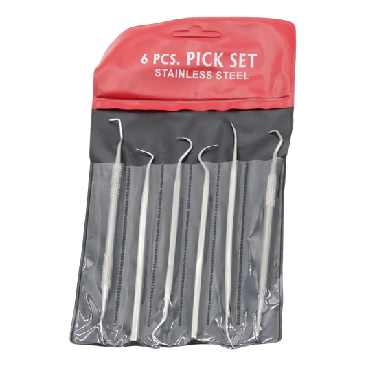 Gladiator Set Of 6 Assorted S.s. O-ring Picks - Quick Connects