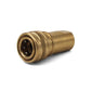 Double Shut-off Socket 1/4" FPT Steel Zinc Plated - SKU 4097 - Quick Connect for pressure washing