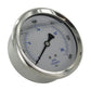 S.s. Pressure Gauge 0-300 PSI 1/4 MPT - SKU 4168 - Gauge for pressure washing