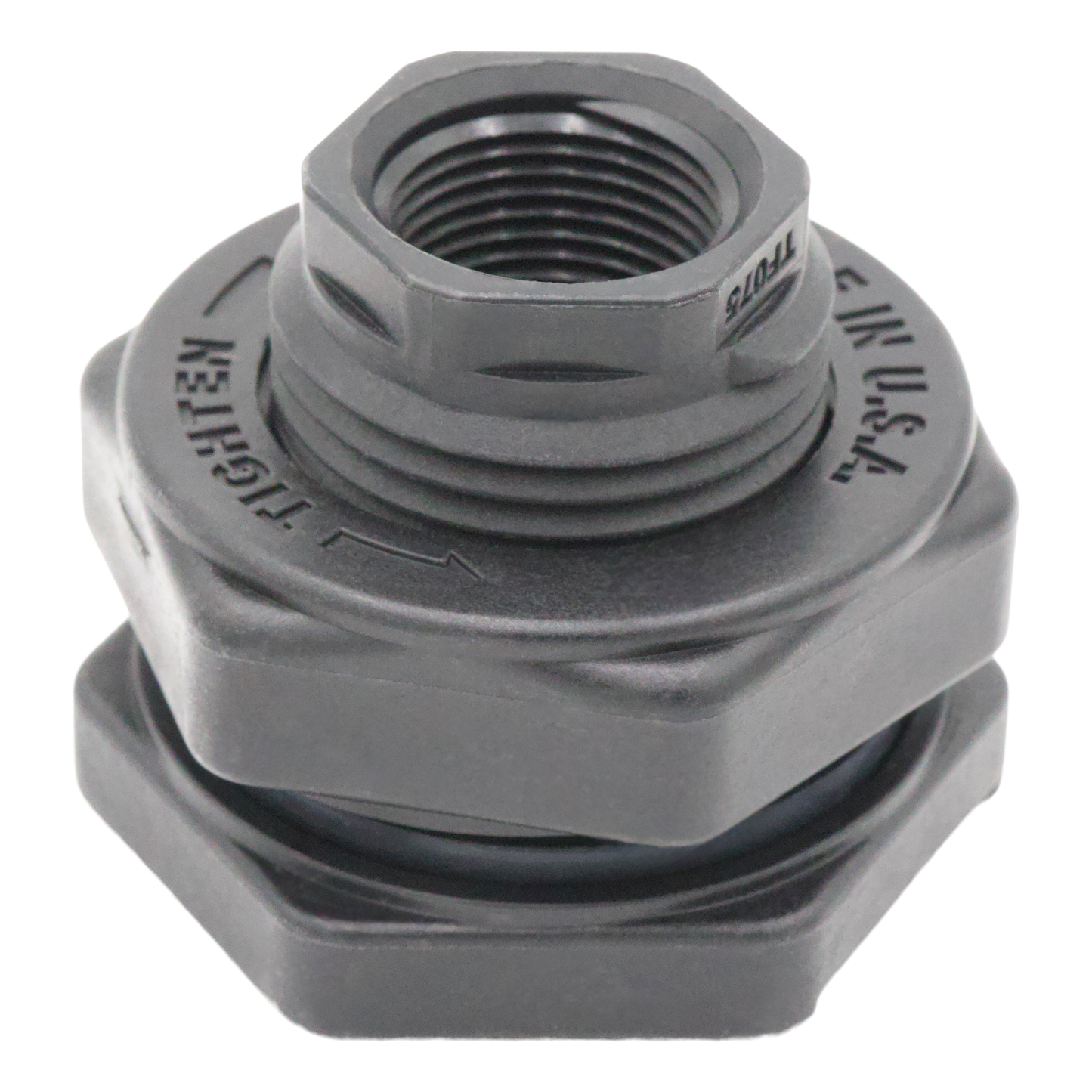 Poly bulkhead fitting for water tanks