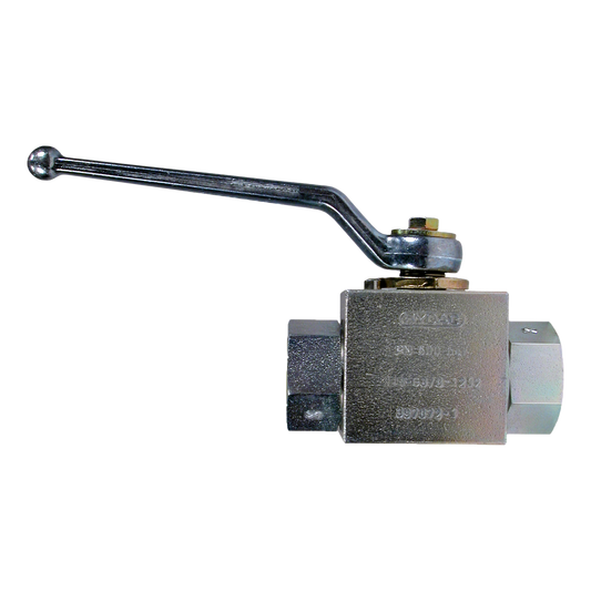 7000 PSI 1/2" FPT Zinc Plated Ball Valve - Pressure Unloaders