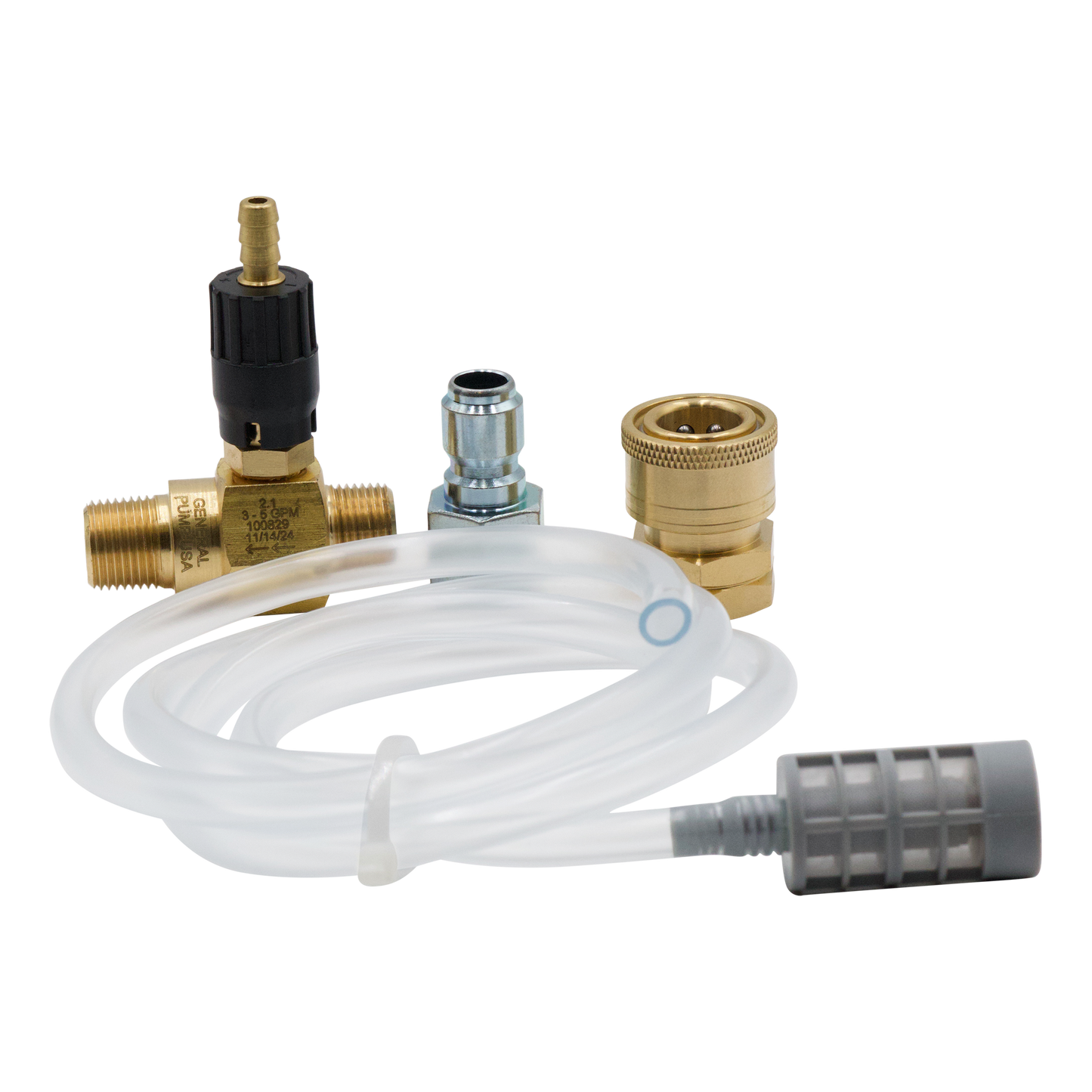 General Pump GP HI-DRAW ADJ ACID INJECTOR 2.1mm QC KIT (PLUG IN - Chemical Injectors